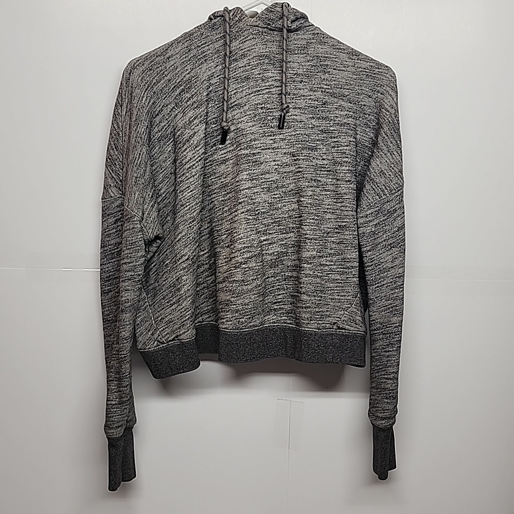 Rag & Bone sz S oversized split back pullover trndy gray cotton comfort hoodie.